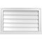 Ekena Millwork Vertical Surface Mount PVC Gable Vent w/ 2"W x 2"H , Brickmould Sill Frame, 28"W x 18"H GVPVE28X1803SN - alternate 1